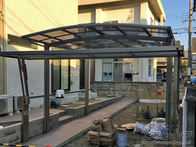 のカーゲート ワイドオーバードアS1型 手動式 施工例