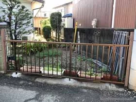 Value Selectのフェンス・柵・塀 ミエッタフェンス 防犯たて格子タイプ 自由柱施工 施工例