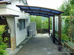 のカーポート レイナポートグラン 延長　積雪〜20cm対応 施工例