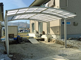 のカーポート プレシオスポート ワイド 積雪〜20cm対応 施工例