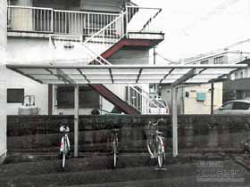 のサイクルポート・駐輪場 エフルージュグランミニ 積雪〜20cm対応 施工例