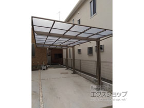 のカーポート ネスカF (フラットスタイル) 延長 積雪〜20cm対応 施工例