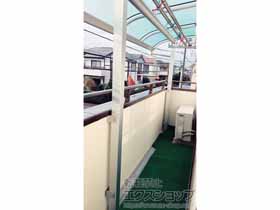 のバルコニー・ベランダ屋根 ヴェクターテラス R型 屋根タイプ 連棟 積雪〜20cm対応 施工例