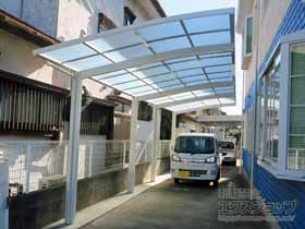 のカーポート ネスカR (ラウンドスタイル) 縦連棟 積雪〜20cm対応 施工例