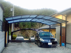 のカーポート プレシオスポート ワイド 積雪〜20cm対応 施工例