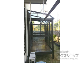 のテラス囲い・サンルーム サニージュ F型 床納まり ランマ無 積雪〜20cm対応 施工例