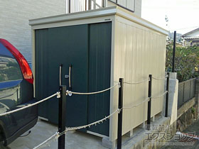 の物置・屋外倉庫 ガーデンハウス DM-Z2125 一般型 2123×2523×2120 DM-Z2125-MG 施工例