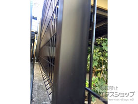 のフェンス・柵 イーネットフェンス1F型 自由柱施工 施工例