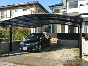 YKKAPのカーポート レイナツインポートグラン 積雪～20cm対応 施工例