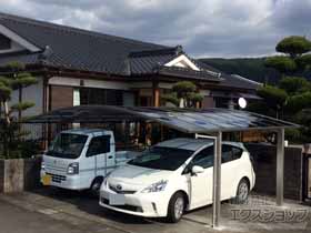 のカーポート プレシオスポート ワイド 積雪〜20cm対応 施工例