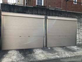 のガレージシャッター ガレージシャッタークワトロ 手動式 外部付タイプ 施工例