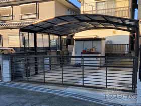 のカーゲート ワイドオーバードアS1型 電動式 施工例