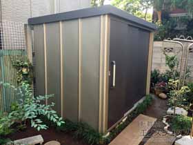 の物置・屋外倉庫 エスケーエイト SK8-130 一般型 2600×1600×1940 SK8-130-GK 施工例