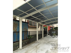 のカーポート ネスカR (ラウンドスタイル) 縦連棟 積雪〜20cm対応 施工例