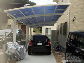 のカーポート レイナポートグラン 延長　積雪〜20cm対応 施工例