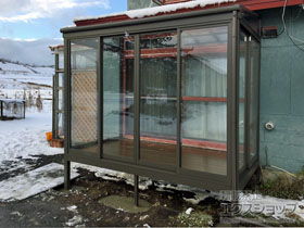 のテラス囲い・サンルーム サニージュ F型 床納まり ランマ無 積雪〜100cm対応 施工例