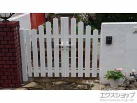 の門扉 ララミー 1型 両開き 施工例