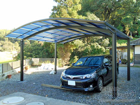 のカーポート プレシオスポート ワイド 積雪〜20cm対応 施工例