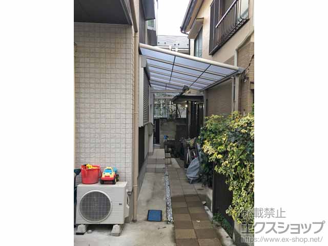 のテラス屋根 パワーアルファ F型 テラスタイプ 単体 積雪〜30cm対応 施工例