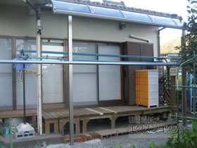 のテラス屋根 パワーアルファ RB型 テラスタイプ 単体 積雪〜30cm対応 施工例