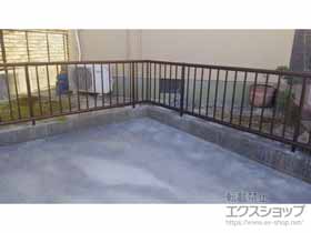 のフェンス・柵 ミエッタフェンス 防犯たて格子タイプ 自由柱施工 施工例