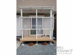 のテラス屋根 ヴェクターテラス F型 テラスタイプ 単体 積雪〜20cm対応 施工例