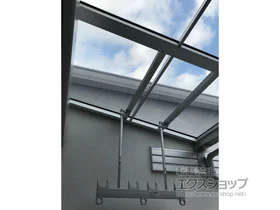 LIXIL リクシル(トステム)のバルコニー屋根 パワーアルファ F型 ルーフタイプ 単体 積雪～30cm対応 施工例