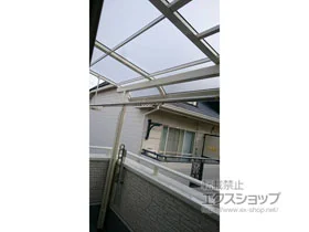 LIXIL(リクシル)のバルコニー屋根 スピーネ R型 屋根タイプ 単体 積雪～20cm対応 *片袖納まり 施工例