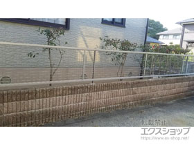 のフェンス・柵 アルメッシュフェンス 3型 フリーポールタイプ 施工例