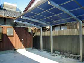 のカーポート レイナポートグラン 積雪〜20cm対応※柱3本仕様 施工例