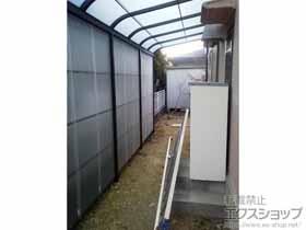 のストックヤード スピーネストックヤードR型 波板タイプ 連棟 スクリーン仕様 積雪〜20cm対応 施工例