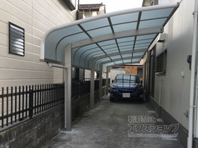 のカーポート レイナキャップポートグラン 縦連棟　積雪〜20cm対応 施工例