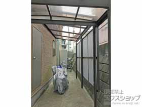 のテラス屋根 スピーネ F型 テラスタイプ 単体 積雪〜20cm対応※正面台形納まり 施工例