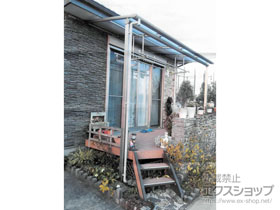 のテラス屋根 ヴェクターテラス F型 テラスタイプ 単体 積雪〜20cm対応 施工例