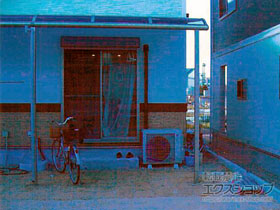 のテラス屋根 ヴェクターテラス R型 テラスタイプ 連棟 積雪〜20cm対応 施工例