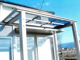 のテラス屋根 フーゴF 独立テラスタイプ 単体 積雪〜20cm対応 施工例