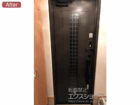 の玄関ドア リシェント 玄関ドア3 アルミ仕様 片開き仕様(ランマ無)R C20N型※タッチキー仕様 施工例