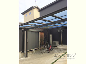 のカーポート ソリッドポート ワイド 積雪〜20cm対応 施工例