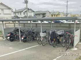 のサイクルポート・駐輪場 イナバ自転車置場 BFタイプ 独立タイプ 一般型【BF-24×1　BF-24L×2】 施工例