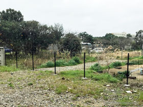 のフェンス・柵 イーネットフェンス1F型 自由柱タイプ 施工例