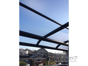 のバルコニー・ベランダ屋根 プレシオステラス R型 屋根タイプ 単体 積雪〜20cm対応 施工例