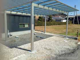 のカーポート エフルージュ ツイン 積雪〜20cm対応 施工例