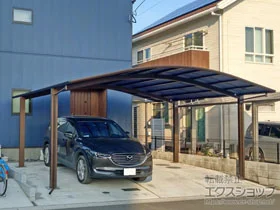 YKKAPのカーポート レイナツインポートグラン　積雪～20cm対応 施工例