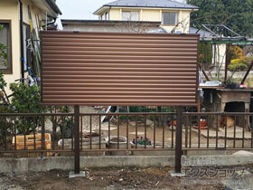 のフェンス・柵 ミエーネフェンス 目隠しルーバータイプ 施工例