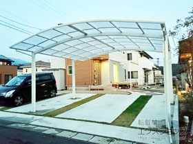 のカーポート レイナツインポートグラン　積雪〜20cm対応 施工例