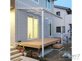 のテラス屋根 ヴェクターテラス F型 テラスタイプ 単体 積雪〜20cm対応 施工例