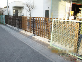 のカーゲート トリップゲート イノーバH キャスタータイプ 両開き 108W(54S+54M) 施工例