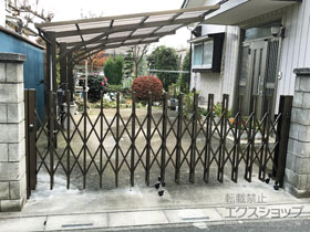 のカーゲート アルシャインII M型 Aタイプ ノンレール 片開き 350S 施工例