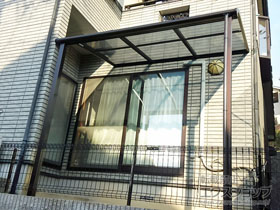 のテラス屋根 ヴェクターテラス R型 テラスタイプ 単体 積雪〜20cm対応 施工例