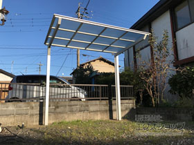 のサイクルポート・駐輪場 ネスカFミニ (フラットスタイル) 積雪〜20cm対応 施工例